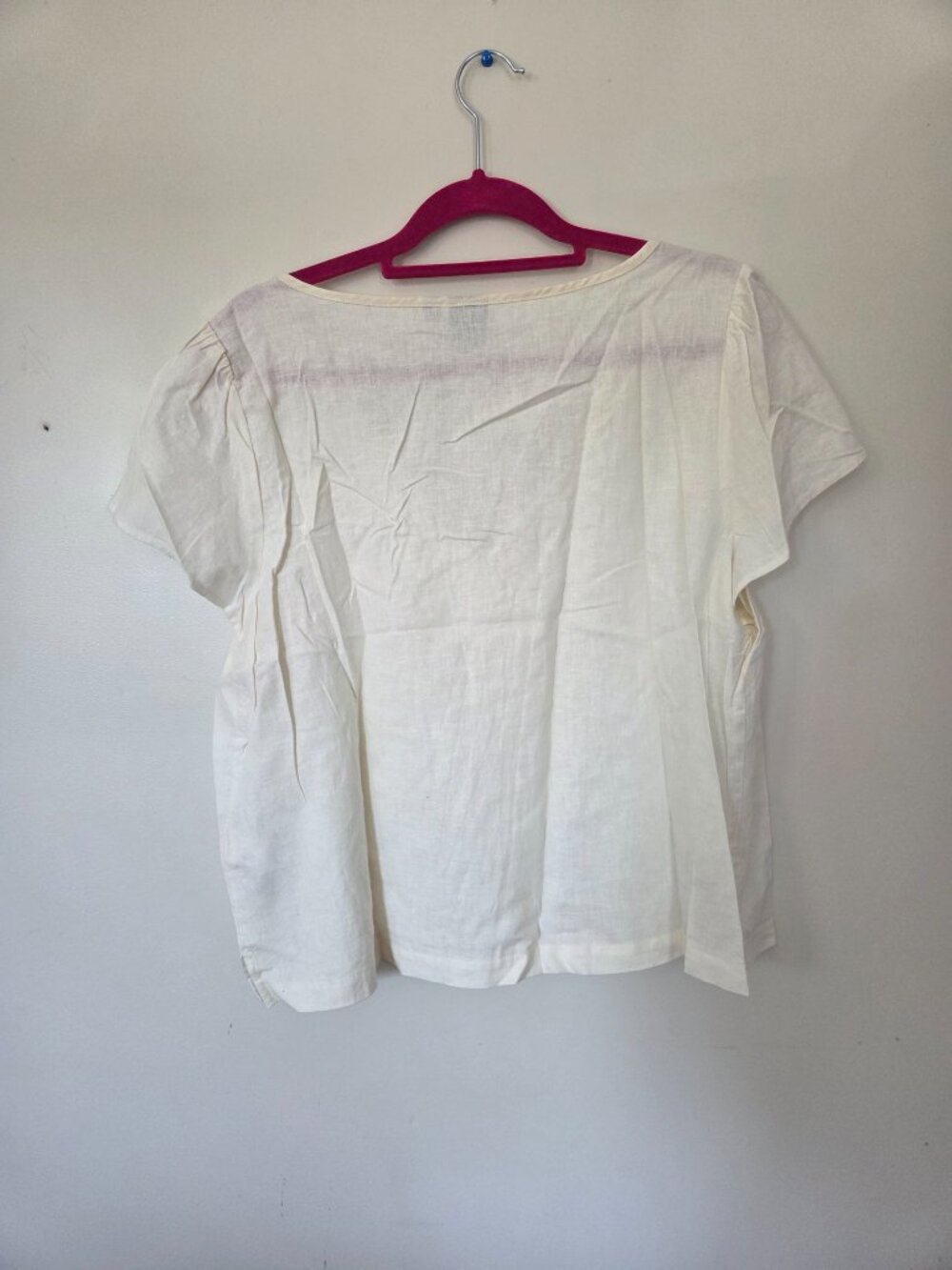 White Cotton Blouse - Picture 3 of 3